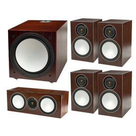 Monitor Audio Silver 100/100/centre150/W12 set 5.1 walnut