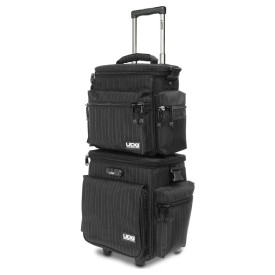 UDG Ultimate SlingBag Trolley Set DeLuxe Black/Grey Stripe
