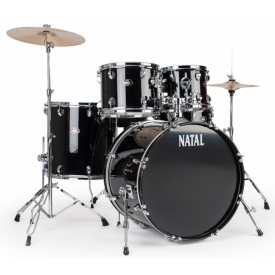 NATAL DRUMS DNA US FUSION DRUM KIT BLACK HARDWARE PACK