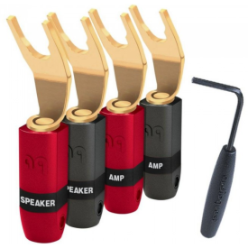 AUDIOQUEST spc SureGrip300 Spade Gold set of 4