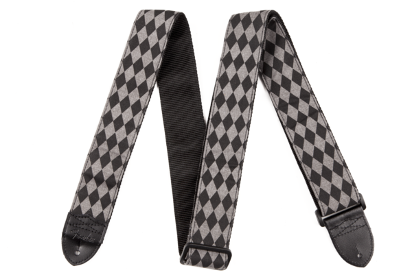 Fender 2' NYLON DIAMOND STRAP BLACK/GREY