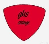 GHS STRINGS PICKS STYLE H MEDIUM RED