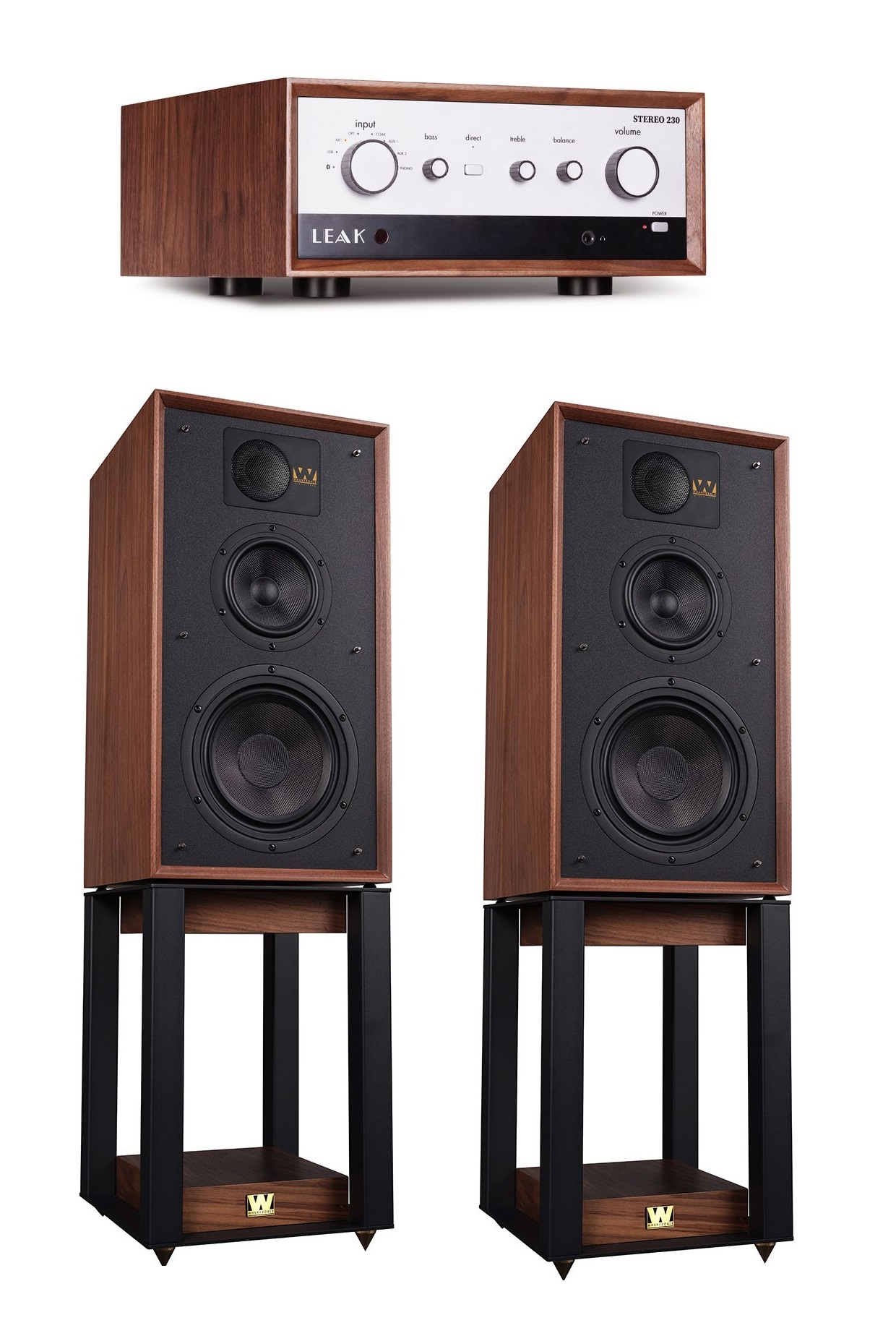 Wharfedale Linton Antique + усилитель Leak Stereo 230