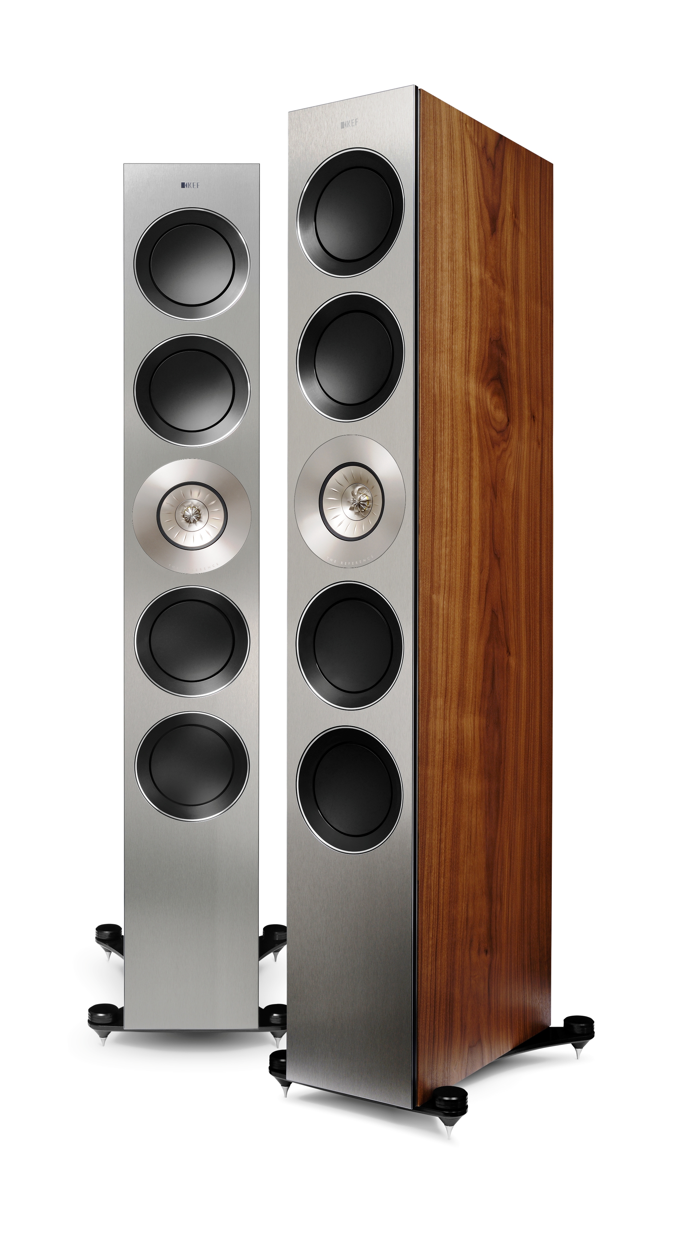 KEF Reference 5 Meta Silver Satin Walnut