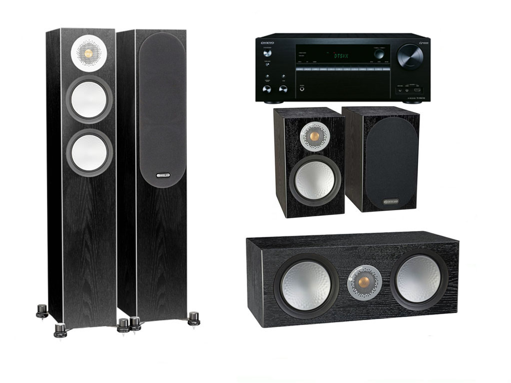Onkyo TX-NR696 + Monitor Audio Silver 200 set 5.0