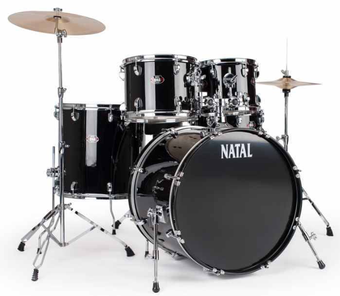 NATAL DRUMS DNA US FUSION DRUM KIT BLACK HARDWARE PACK