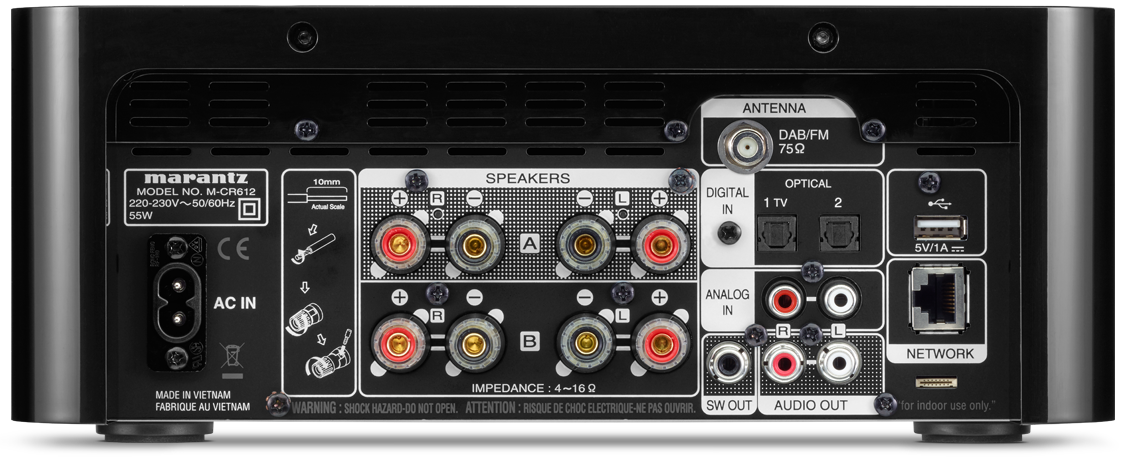 Marantz Melody Media - M-CR612 Black - Стерео ресивер | MUSICMAG