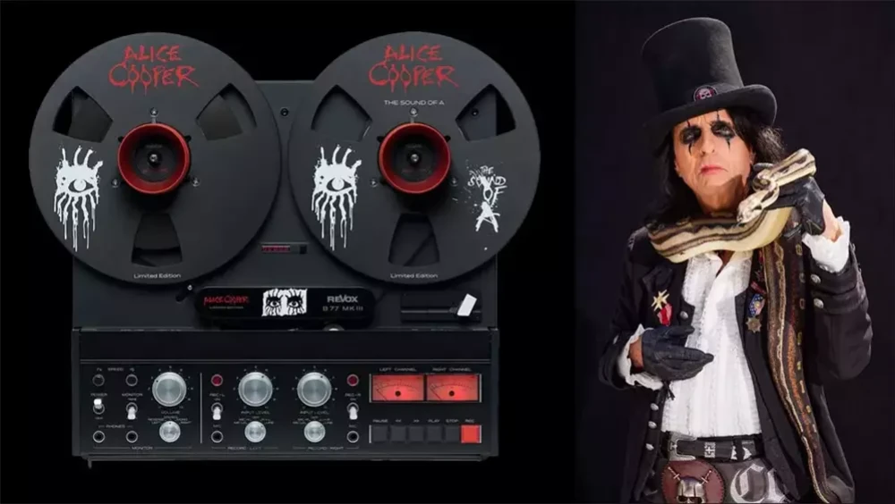 Бобінний магнітофон Revox у стилі Alice Cooper